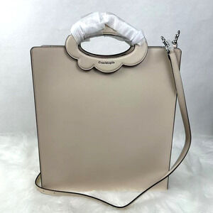 Coach Cloud Handle Tote Crossbody In Coachtopia Leather Chalk Rainbow CT383 NWT